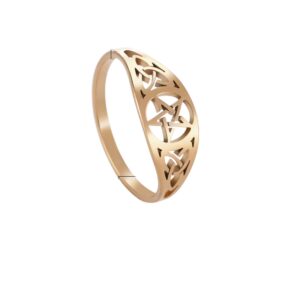 Bague étoile originale or rose