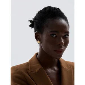 Boucles d'oreilles étoiles design dorées