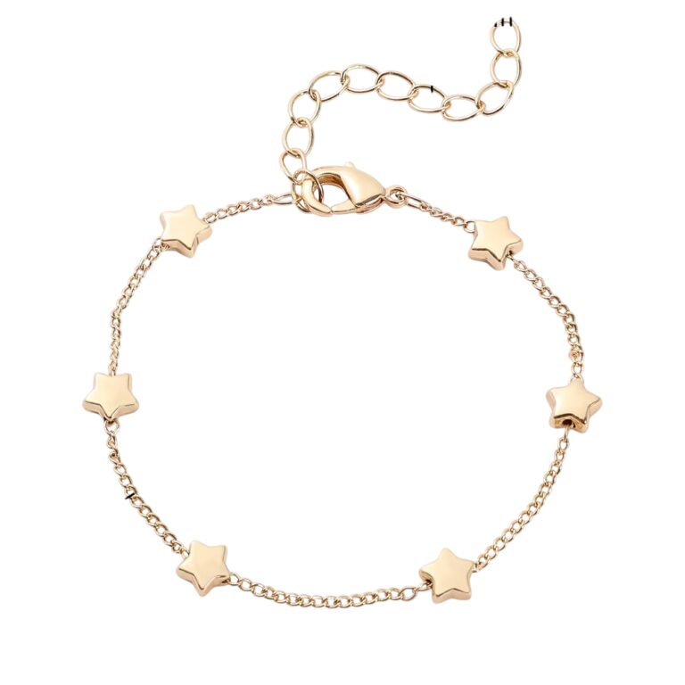Bracelet doré à étoiles
