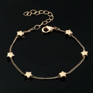 Bracelet doré à étoiles