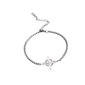 Bracelet étoile argentée allongée