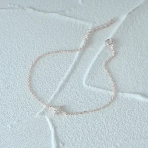 Bracelet étoile brillante fin argenté