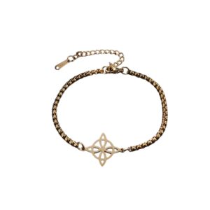 Bracelet étoile dorée entourée