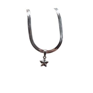 Collier serpent étoile de mer minimaliste argentée