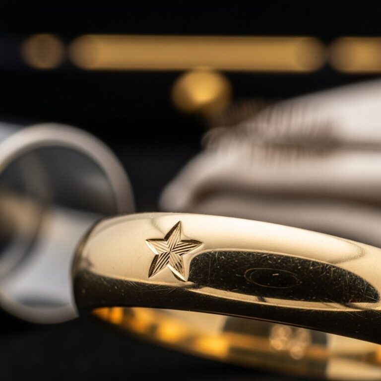 Le poinçon etoile bijoux: symbole d’authenticité et d’élégance. Découvrez ce signe qui certifie qualité et provenance, et laissez chaque pièce raconter votre lumière et vos rêves.